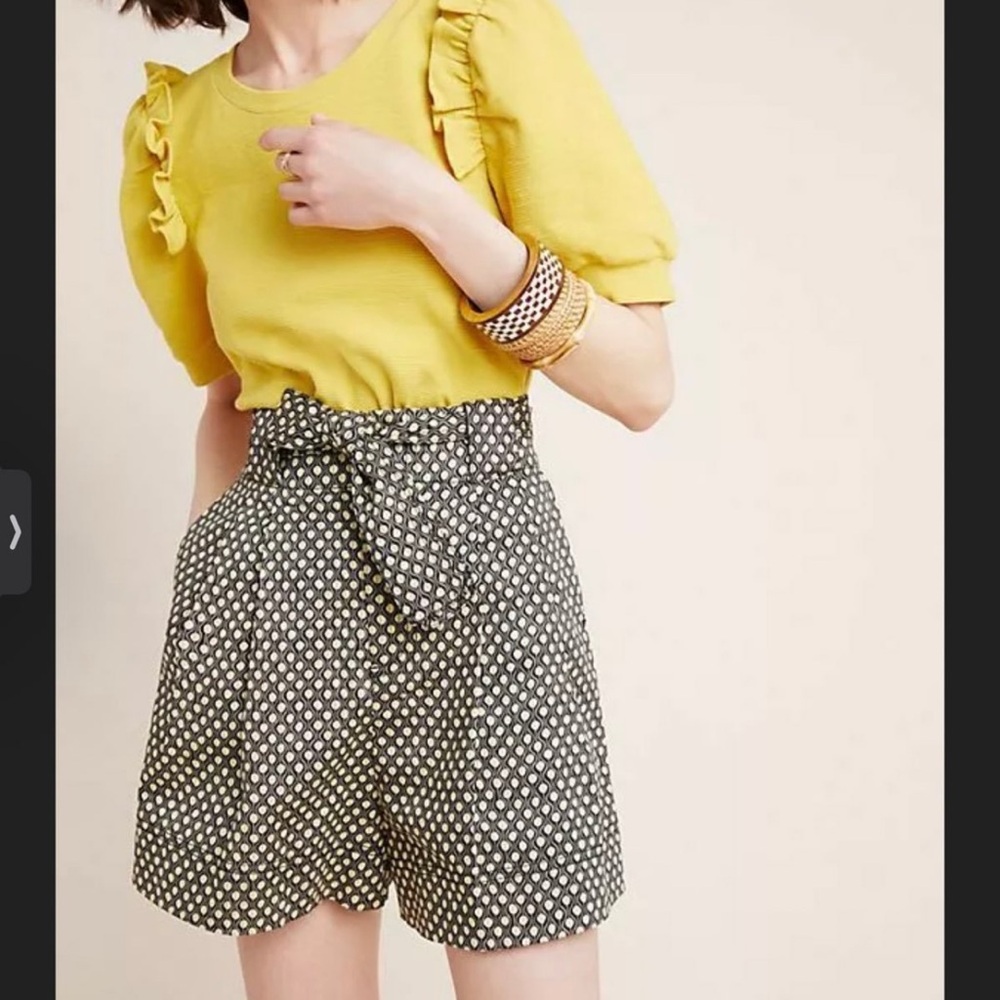 Anthropologie Scotch & Soda Black High Waist Shorts